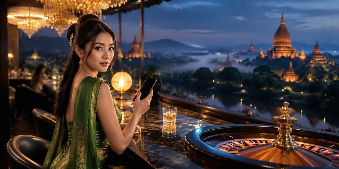 ပုဂံကျောက်စာနှင့် roulette ဂိမ်းပုံ